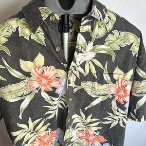 Tropical Floral Button Down Shirt